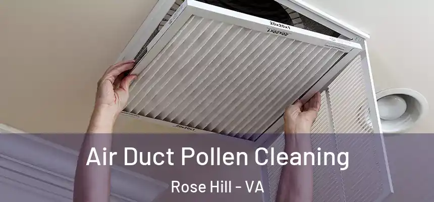  Air Duct Pollen Cleaning Rose Hill - VA